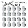 Montana Caps gold & black Level 1 PACK20