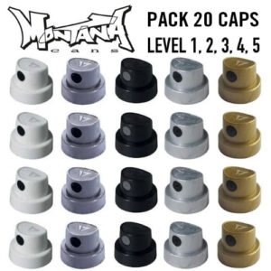 Montana caps Pack 20 Mix Caps Level 1 to 5